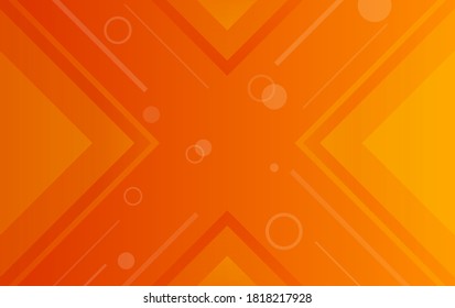 Abstract Orange Background And Geometry Elements Modern Design