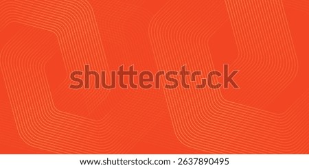 Abstract orange background with glowing geometric lines. Modern shiny yellow hexagon lines pattern. Technology futuristic concept. Suit for poster, banner, brochure, cover, flyer. Vector illustratio