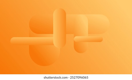 ABSTRACT ORANGE BACKGROUND GRADIENT LIQUID COLORFUL DESIGN WITH GEOMETRIC SHAPES VECTOR TEMPLATE GOOD FOR MODERN WEBSITE, WALLPAPER, COVER DESIGN 