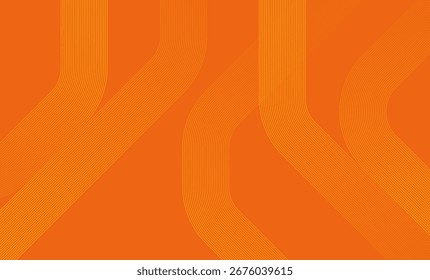 Abstract orange background with gradient waves and light texture design