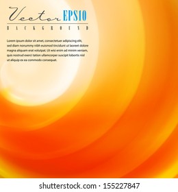 Abstract orange background.The illustration contains transparency and effects. EPS10