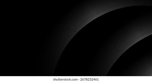 abstrakter orangefarbener Hintergrund mit Linienwellen. Vektorgrafik	