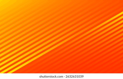 Abstract orange background with lines. Eps10 vector