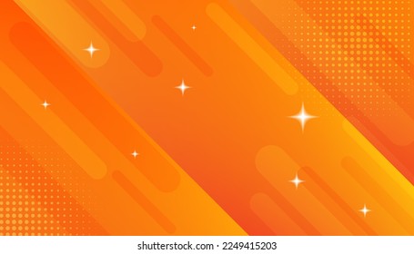 fondo naranja abstracto con líneas y efecto de semitono