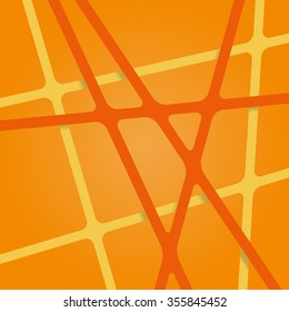 Abstract orange background. Abstract orange lines. Overlapping abstract art orange. Streaks abstract orange. Abstract orange tapes. Abstract orange stripes. Abstract orange light design 3d background.
