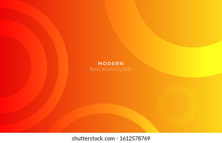 abstract orange background with minimal geometric and circle, can be used for banner sale, wallpaper, for, brochure, landing page.