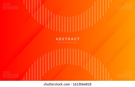 Abstract orange background with minimal geometric effects and slashes, can be used for the sale of banners, wallpapers, brochures, landing pages.
