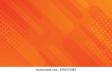 Abstract orange background. Minimal geometric orange light background abstract design. Vector Illustration