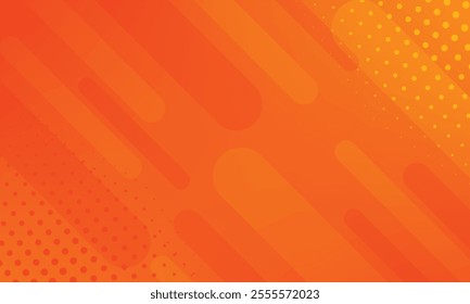 Abstract orange background. Minimal geometric orange light background abstract design