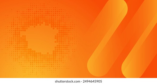 Abstract orange background. modern background with halftone.