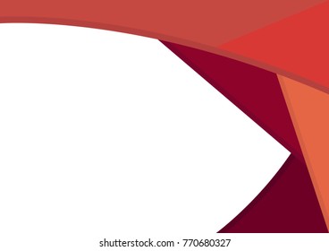 Abstract orange background on white space can use for design, vector.