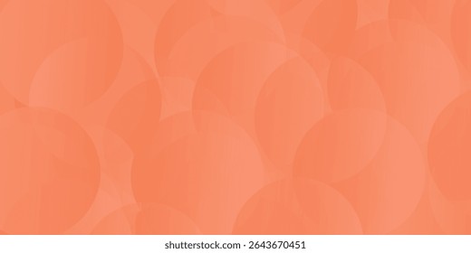 Abstract orange background with overlapping circles. The background features a smooth, orange gradient texture. Vibrant orange tones dominate. Minimal abstract circles vector gradient background