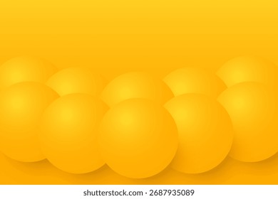 Abstract orange background with overlapping circles. The background features a smooth, orange gradient texture. Vibrant orange tones dominate. Minimal abstract circles vector gradient background