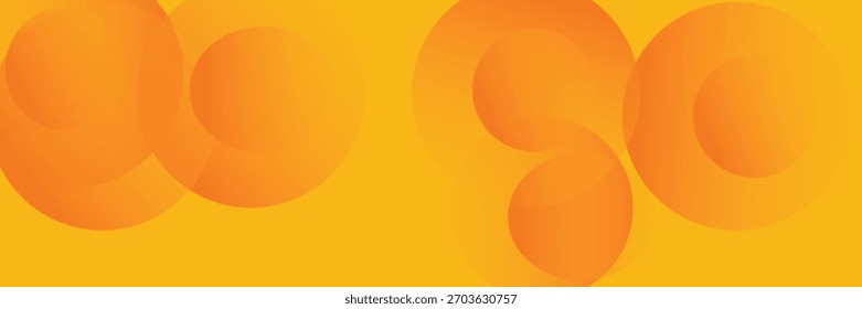  Abstract orange background with overlapping circles. The background features a smooth, orange gradient texture. Vibrant orange tones dominate. Minimal abstract circles vector gradient background