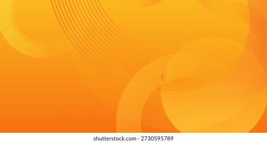 Fundo laranja abstrato com círculos sobrepostos. O plano de fundo apresenta uma textura gradiente suave e laranja. Tons de laranja vibrantes dominam