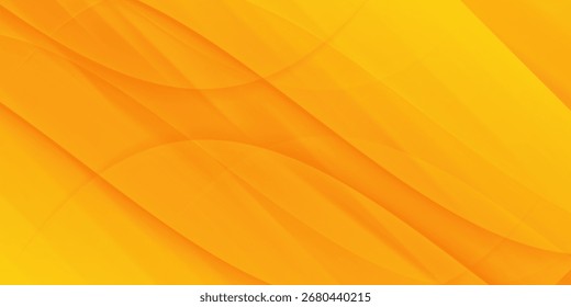 plano de fundo laranja abstrato com linhas onduladas sobrepostas. ilustração vetorial