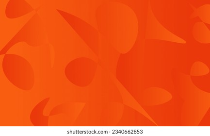 Abstract orange background with random shapes dynamic