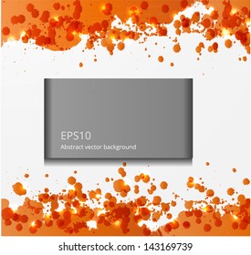 Abstract orange background ready for your text. Vector illustration.
