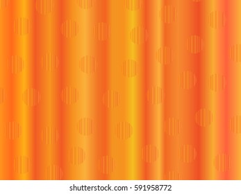 Abstract orange background with red and yellow strikes and circles. Vector illustration.