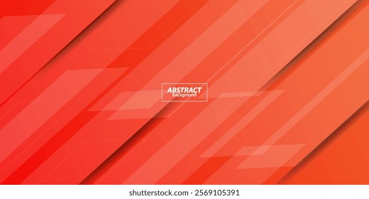 Abstract orange background with shadow and simple overlapping square pattern. Looks 3D with additional lines. Suitable for posters, flyers, e-sports and more. Vector Eps10