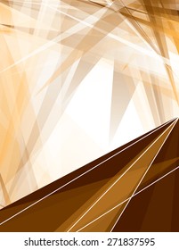 Abstract Orange Background with Sharp Elements.