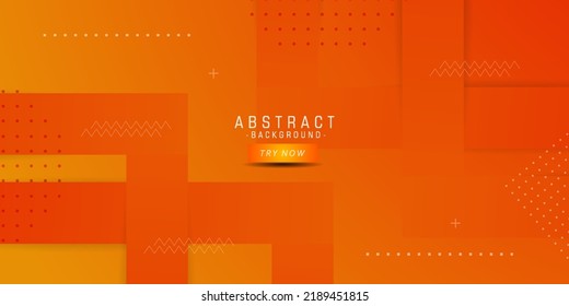 fondo naranja abstracto con líneas sencillas.diseño naranja colorido. luminoso y moderno, con un concepto de sombra 3d. vector eps10