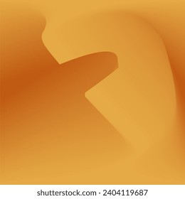 Abstract orange background with a single, large, organic shape in a lighter shade of orange. Shape appears to be a distorted swirl or vortex. 