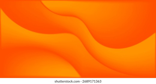 Abstract orange background with smooth 3D shapes and soft gradients. Vibrant modern design ideal for branding, digital art, or creative web projects.
