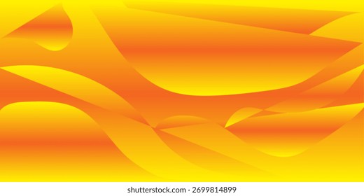 Fundo laranja abstrato com curvas suaves e fluidas. O fundo apresenta tons de laranja vibrantes e uma textura macia e ondulada. Plano de fundo do fluxo de gradiente. Fundo laranja.