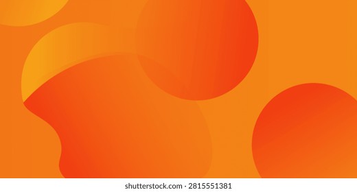 Abstract orange background with smooth, flowing curves. The background features vibrant orange hues and a soft, wavy texture. Gradient flowy background. Orange background.