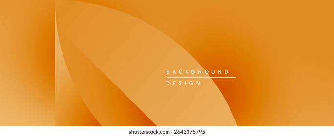 Abstract orange background. Smooth gradients create flowing shapes, modern design element for digital projects. Minimalist aesthetic.