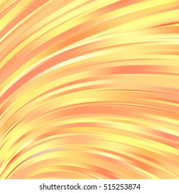Abstract orange background with smooth lines. Color waves, pattern, art, technology wallpaper, technology background.  Vector illustration