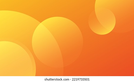 Abstract orange background with soft fluid color gradient. Circle Creative Wallpaper. Dynamic shapes composition and elements. Modern design in Eps10 vector illustration