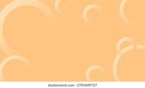 Abstractas fondo naranja con suaves círculos degradados y suaves Formas de decoloración. Perfecto para diseño moderno, Fondo de pantalla o Plantilla gráfica.
