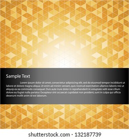 Abstract orange background and space for sample text. Vector