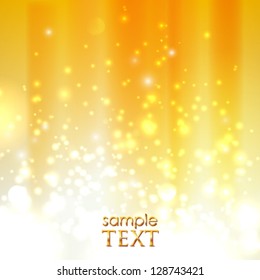abstract orange background with sparkles