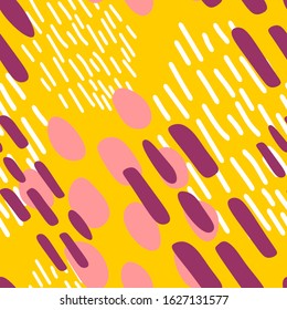 ABSTRACT ORANGE BACKGROUND WITH SPOTS AND STRIPES IN VECTOR