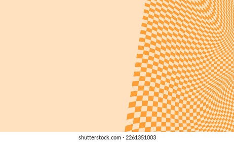 abstrakter orangefarbener Hintergrund mit quadratischen Punkten