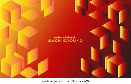 abstract orange background with squares, vector design.