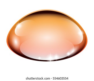 Abstract orange background stylized as a liquid, vector illustration