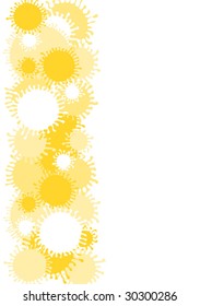 abstract orange background with sun