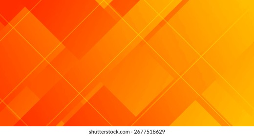 abstract orange background. Orange abstract template for card or banner. Orange Background with diagonal lines. Dynamic shapes composition.