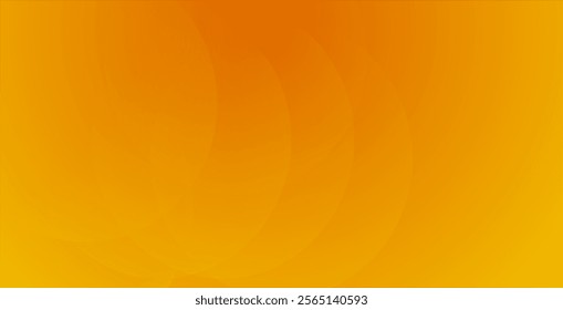 Abstract orange background template with dynamic circles  composition.