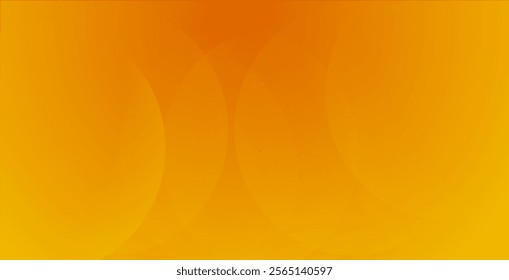 Abstract orange background template with dynamic circles  composition.