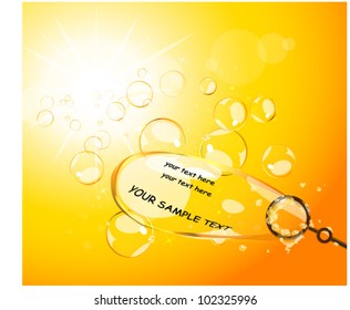 abstract orange background with text space