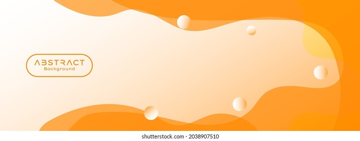 Abstract orange background. Trendy liquid shape with dynamic composition. Modern liquid gradient Eps 10 vector