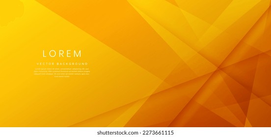 Abstract orange background with triangle shapes element overlapping. You can use for ad, poster, template, business presentation. Vector illustration