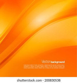 Abstract orange background. Vector