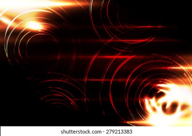 Abstract orange background vector.