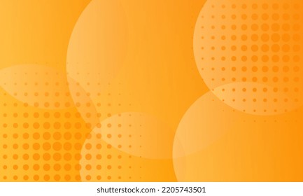 Abstract Orange Background Vector With Circles. Background Image Stock